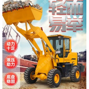 铲车装载机四驱 多功能液压柴油小型推土机 工程车养殖农用抓木机